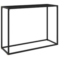 vidaXL Wandtafel 100x35x75 cm gehard glas zwart Tafels Zwart Glas