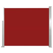 vidaXL Windscherm uittrekbaar 120x300 cm rood Zonwering Rood Staal
