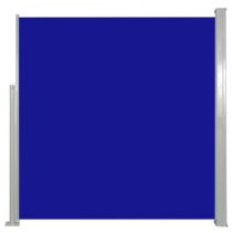 vidaXL Windscherm uittrekbaar 140x300 cm blauw Zonwering Blauw Staal