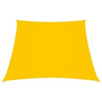 vidaXL Zonnescherm trapezium 3/4x3 m oxford stof geel Zonwering Geel Staal