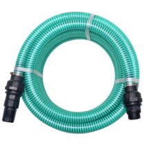 vidaXL Zuigslang met koppelingen 7 m 22 mm groen Tuinbewatering Groen PVC