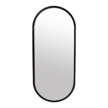 vtwonen Oval Spiegel H 50 x B 20 cm - Zwart Spiegel Zwart Metaal