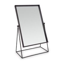 vtwonen Tafelspiegel op Standaard H 43 cm Spiegel Zwart Metaal